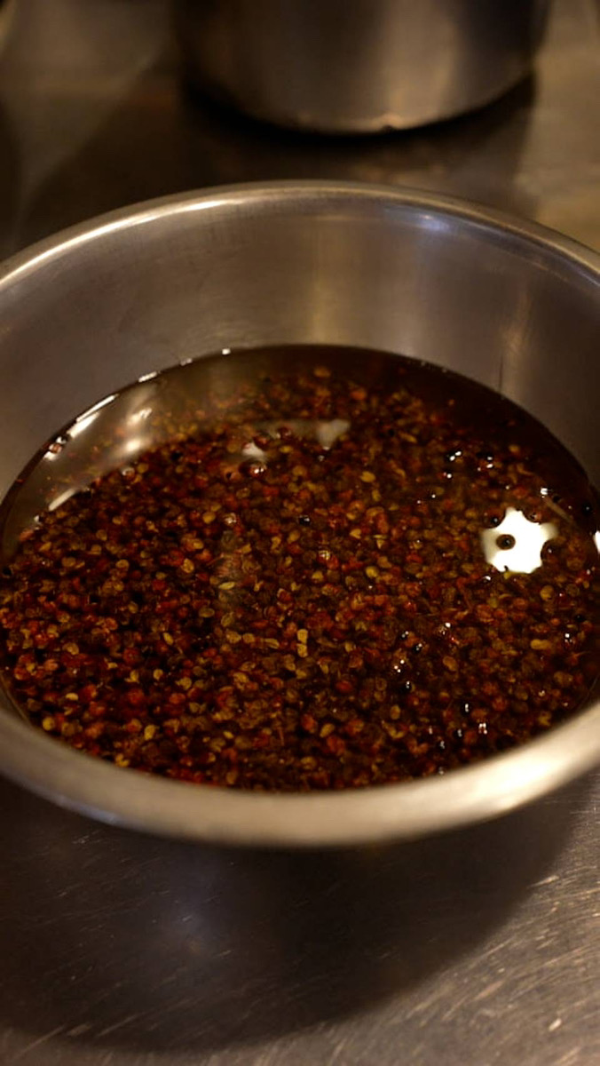 自家製花椒オイル